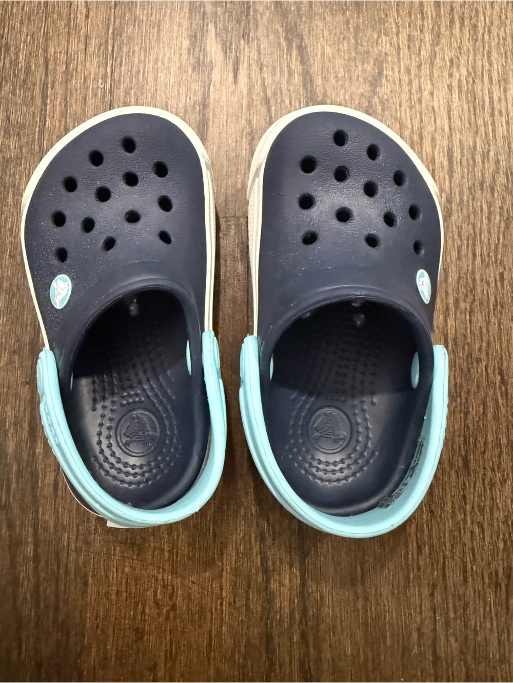 Navy Baby Crocs